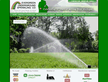Tablet Screenshot of evergreenundergroundsprinkling.com